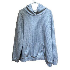 Just Fashion‎ Now Hoodie Women’s 2X Gray Quilted Hooded Sweatshirt